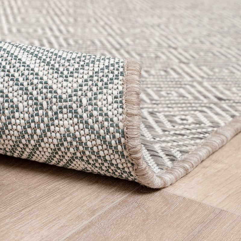 Outdoor Rug - Summer Tile Light Grey