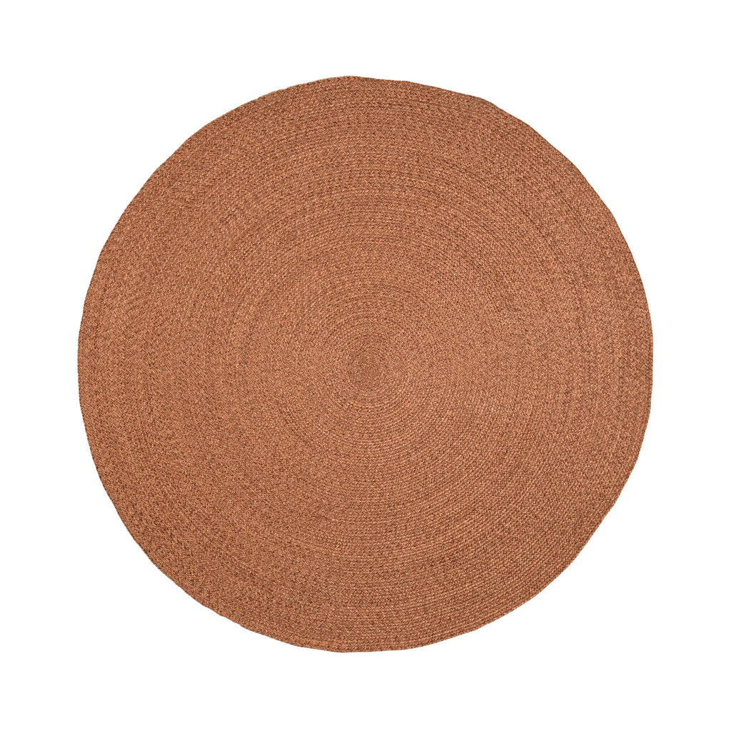 Round Indoor Outdoor Rug - Bali Terracotta