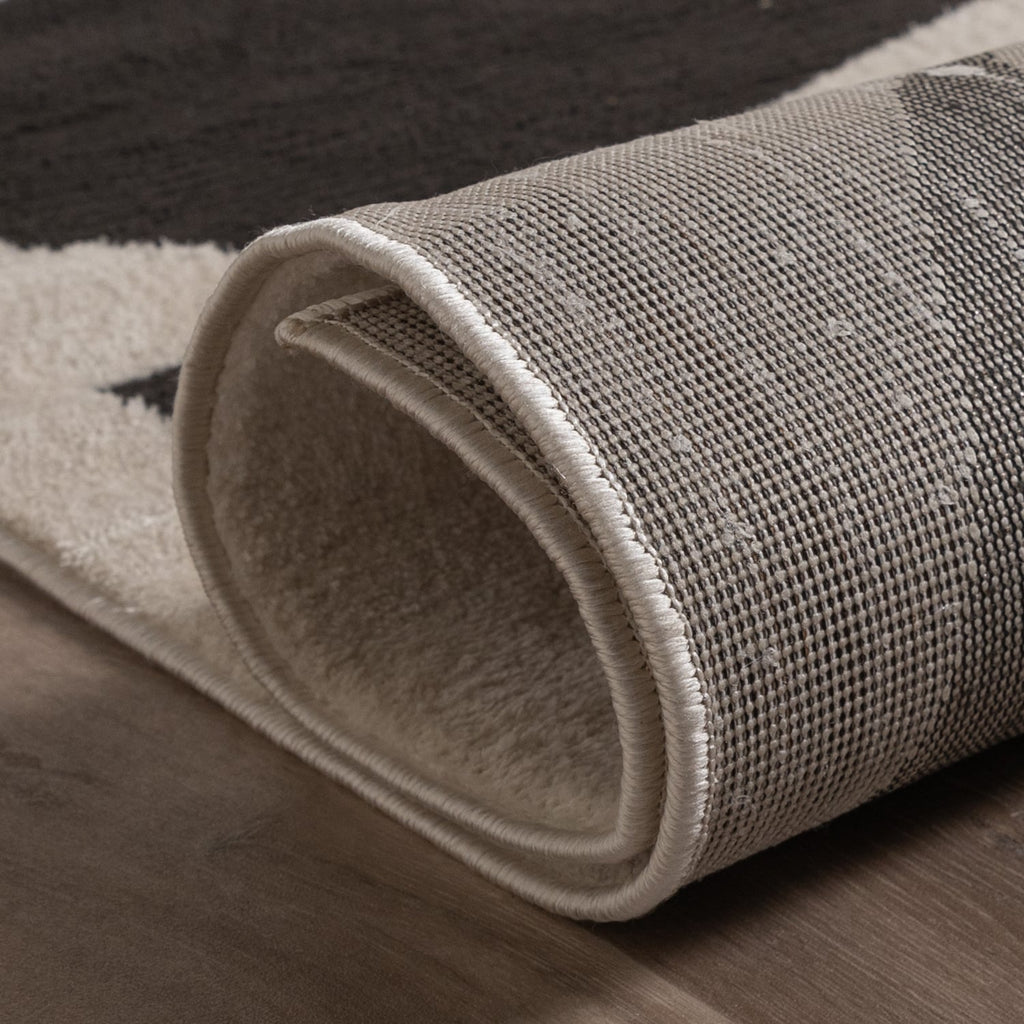 Japandi Rug - Yori Abstract Cream/Black