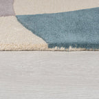 Modern floor rug - Rado Glow Grey/Blue