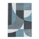 Retro floor rug - Stencil Forms Blue/Grey