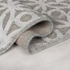 Graphic Floor Rug - Patno Clarissa Silver