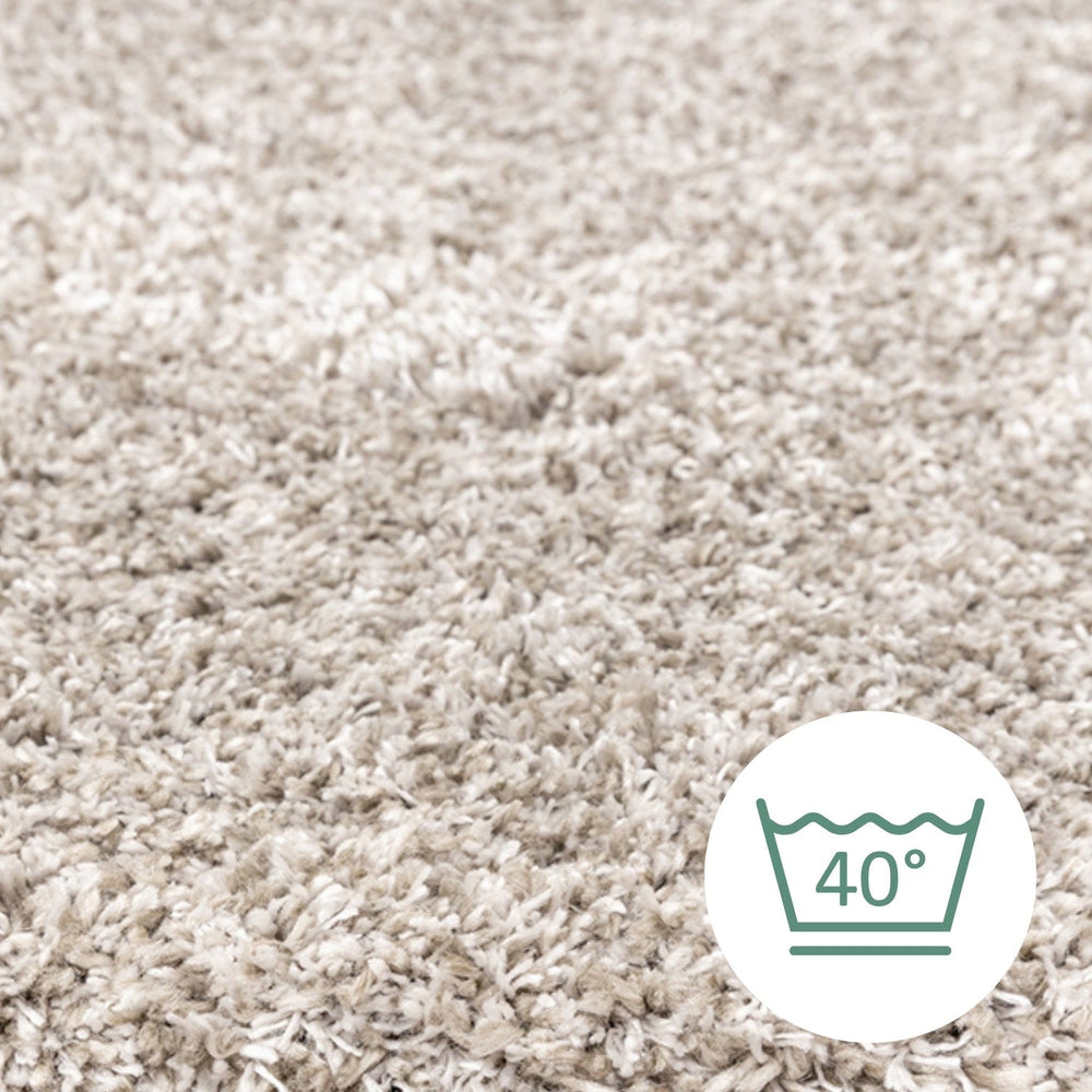 Washable High-Pile Rug - Tidy Light Gray