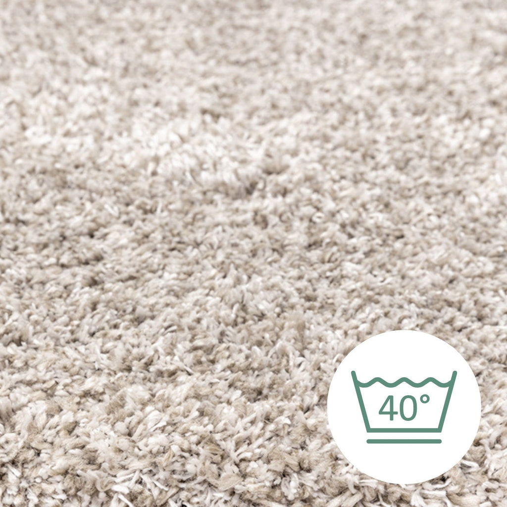 Washable High-Pile Rug - Tidy Light Gray