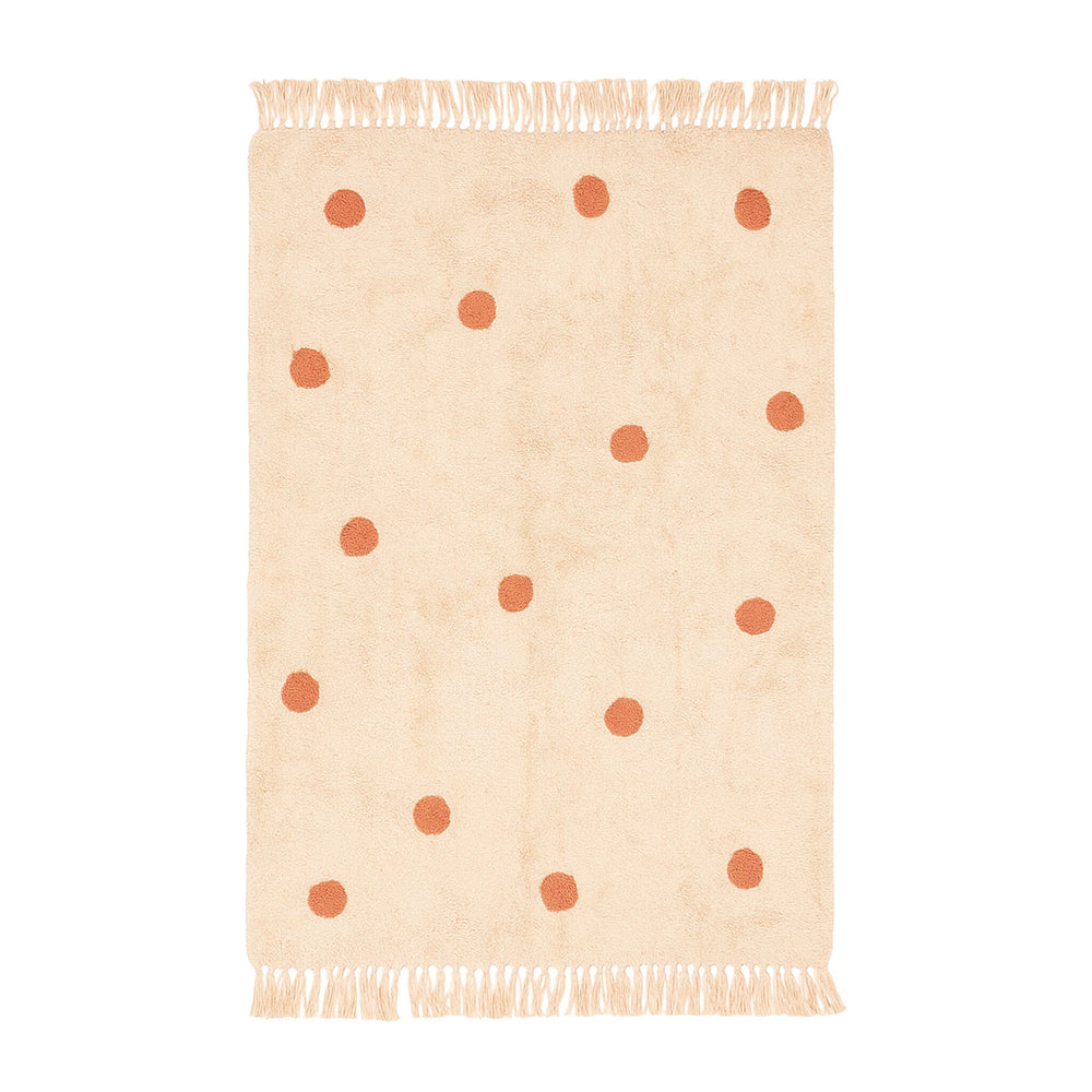 Kids Room Rug – Lou Dots Terracotta