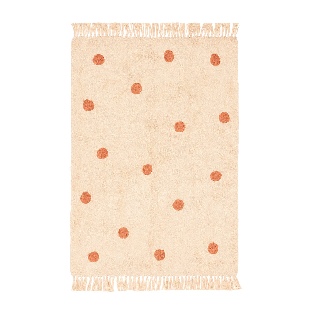 Kids Room Rug – Lou Dots Terracotta