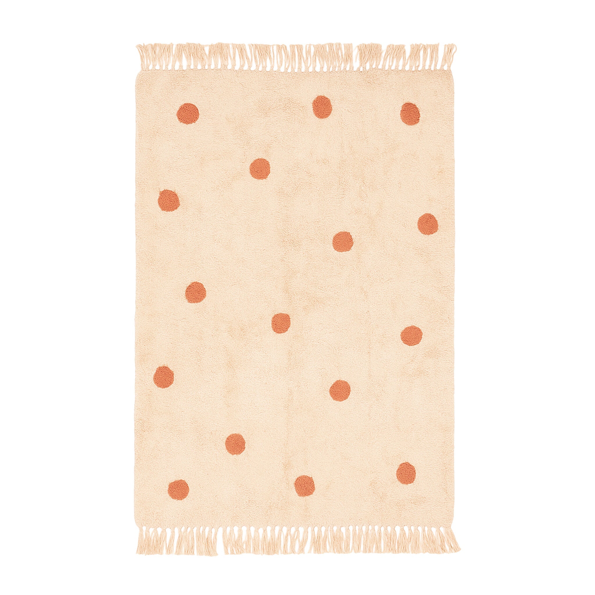 Kids Room Rug – Lou Dots Terracotta