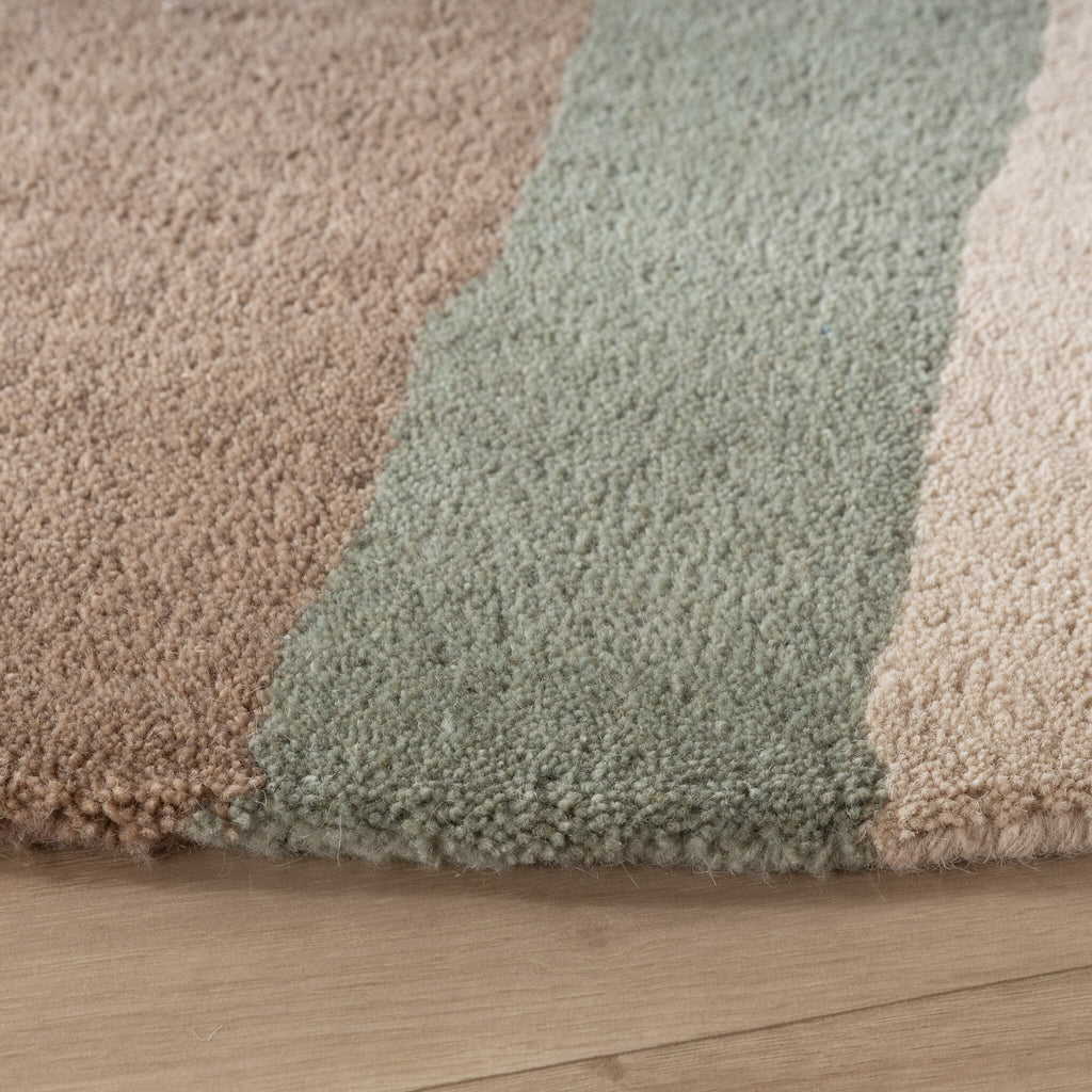 Round Wool Rug – Vienna Mint Green