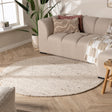 Round Wool Rug - Feline White/Blended