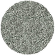 Round High pile floor rug - Twilight Silver 9999