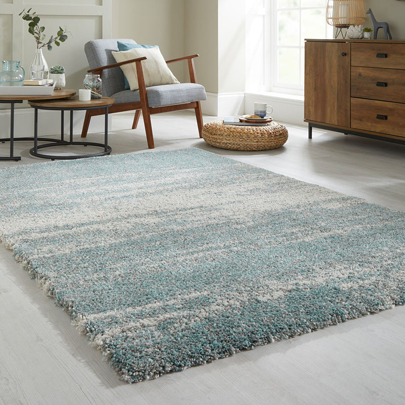 High-pile floor rug - Dakaro Reza Blue