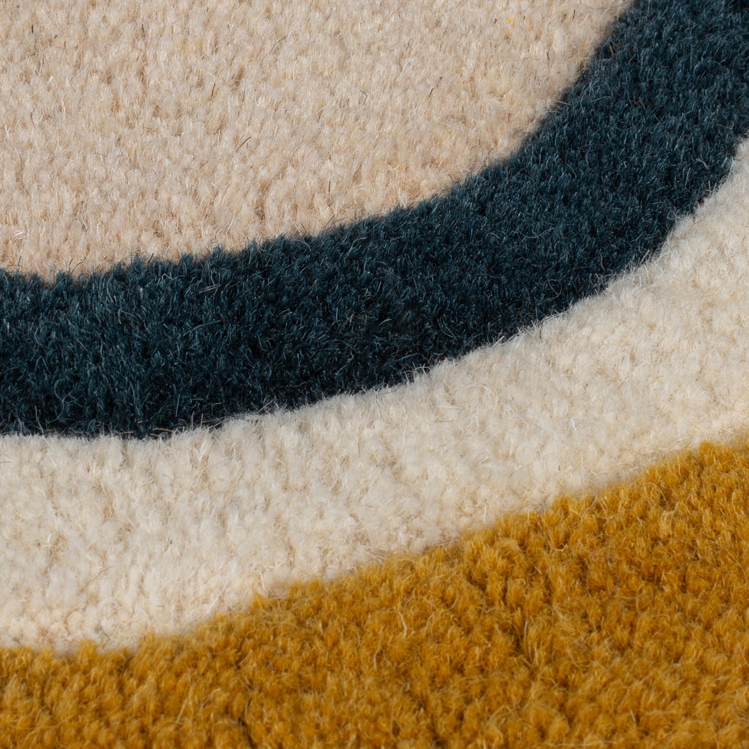 Organic floor rug - Leo Beige/Multicolor