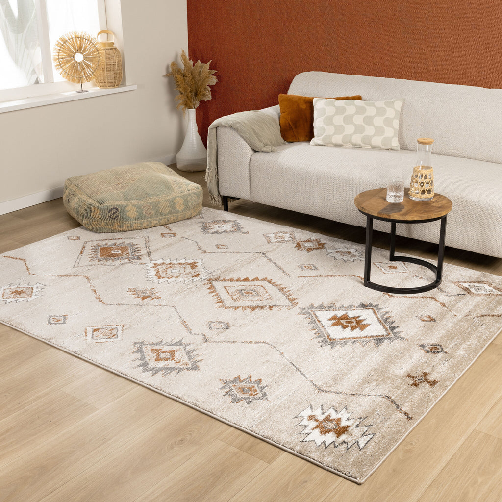 High pile rug - Blend Aztec Beige