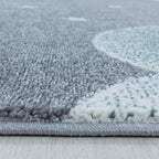 Children's floor rug - Fleurtje Moon Blue
