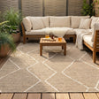 Jute Outdoor Rug - Fora Lines Natural