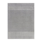 Washable floor rug - Elto Stripe Grey