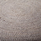 Round jute floor rug - Lunaro Grey/Natural