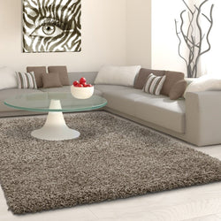High-pile floor rug - Life Taupe