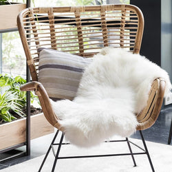 White Sheepskin 90cm - Rug