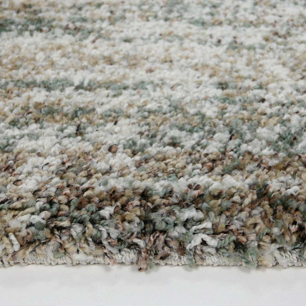 High Pile Floor Rug - Malta Green/Mottled 4727