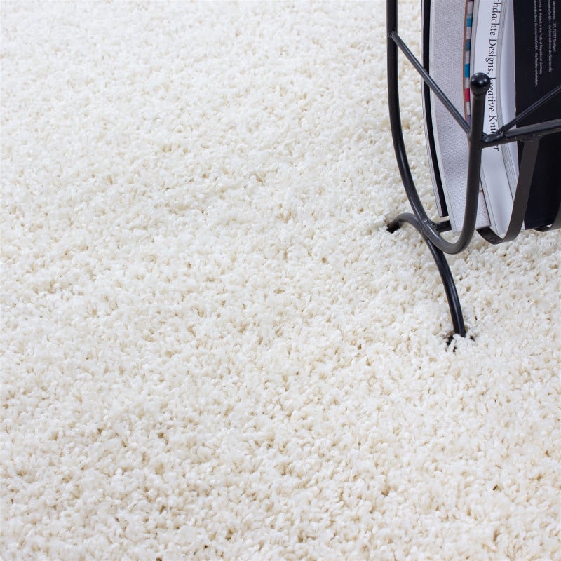 High-pile runner - Life Cream/White