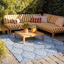 Outdoor Rug - Summer Leaves Blue