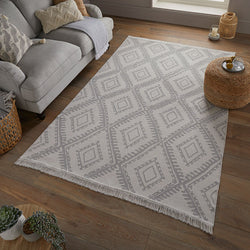 Geometric Floor Rug - Decio Alix Grey