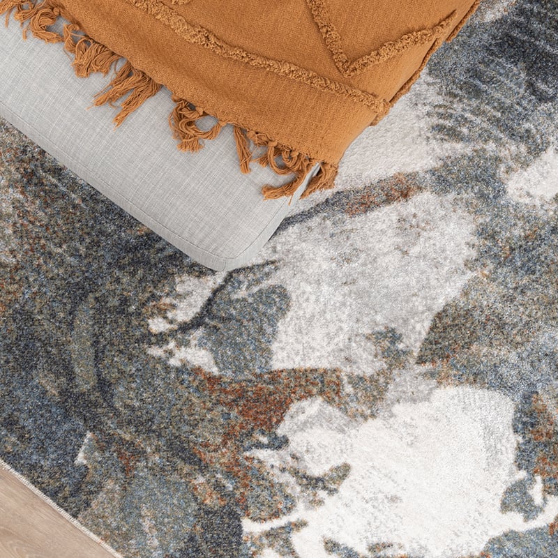Washable Abstract Rug - Misha Flow Multicolour