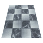 Modern floor rug - Optimism Box Silver/Grey