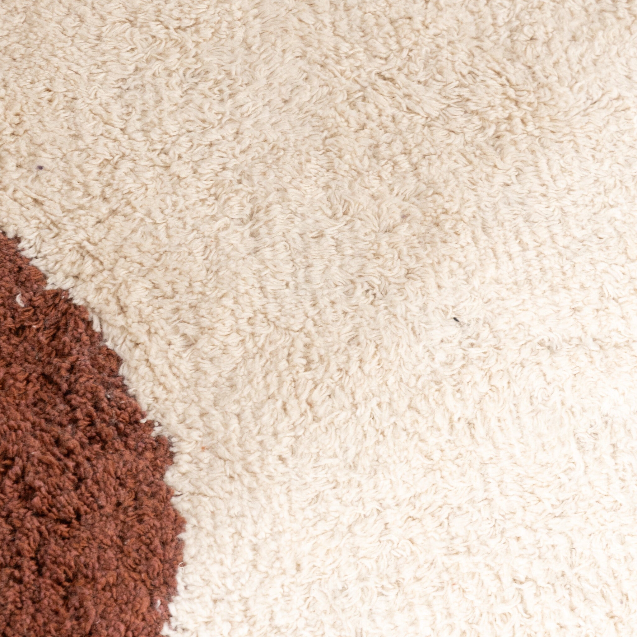 Round Washable Rug – Hazy Brown/Cream