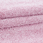Round High-Pile Floor Rug - Life Pink