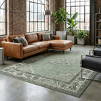 Vintage Rug - Wonder Green/Black