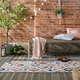 Balcony rug - Plazo Flora Grey