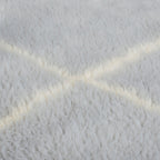 Washable Berber Floor Rug - Furo Alisha Grey/White
