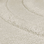 Hand-made Children's Floor Rug - Anuro Rainbow Cream