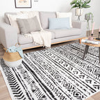 Scandinavian Rug - Scandi Geo Black/White