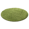 Round High Pile Floor Rug - Life Green