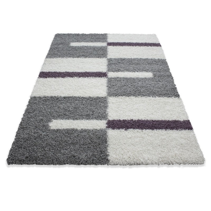 High-pile floor rug - Gala Purple