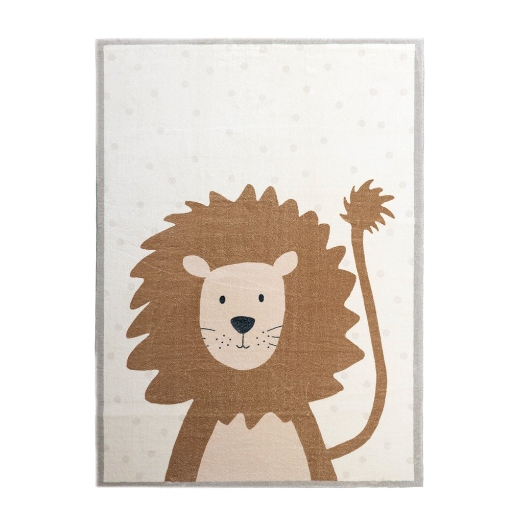 Washable Kids Rug - Simba Lion Brown