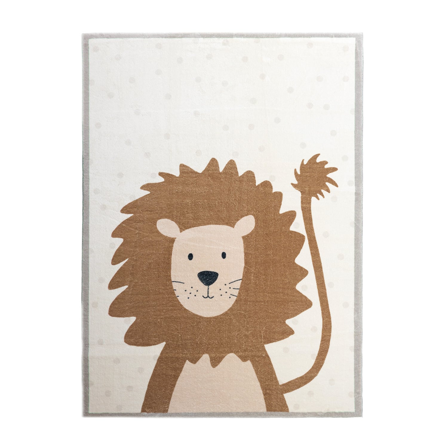 Washable Kids Rug - Simba Lion Brown