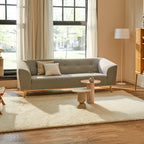 Wool floor rug - Merano White 011