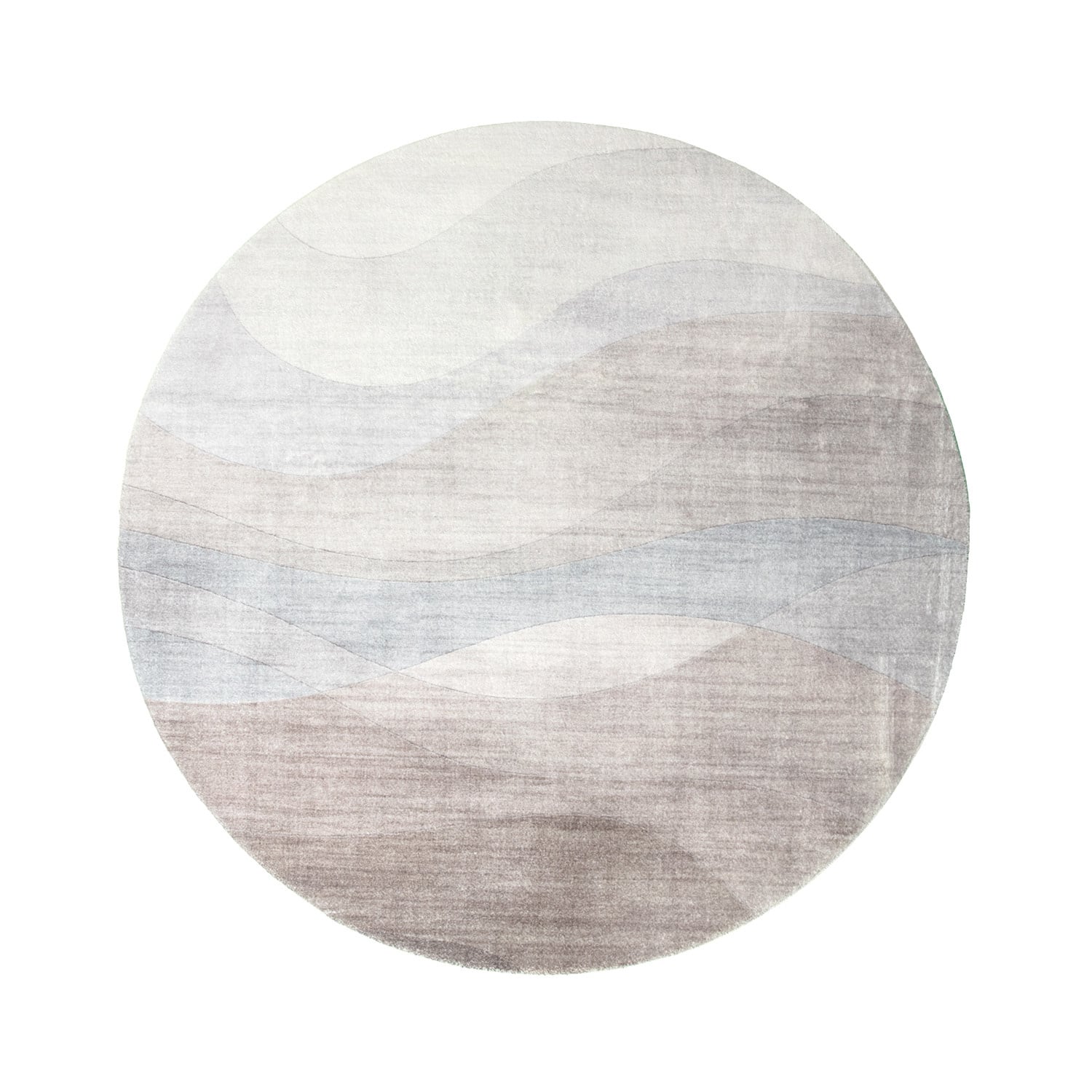 Round Modern Rug - Field Taupe