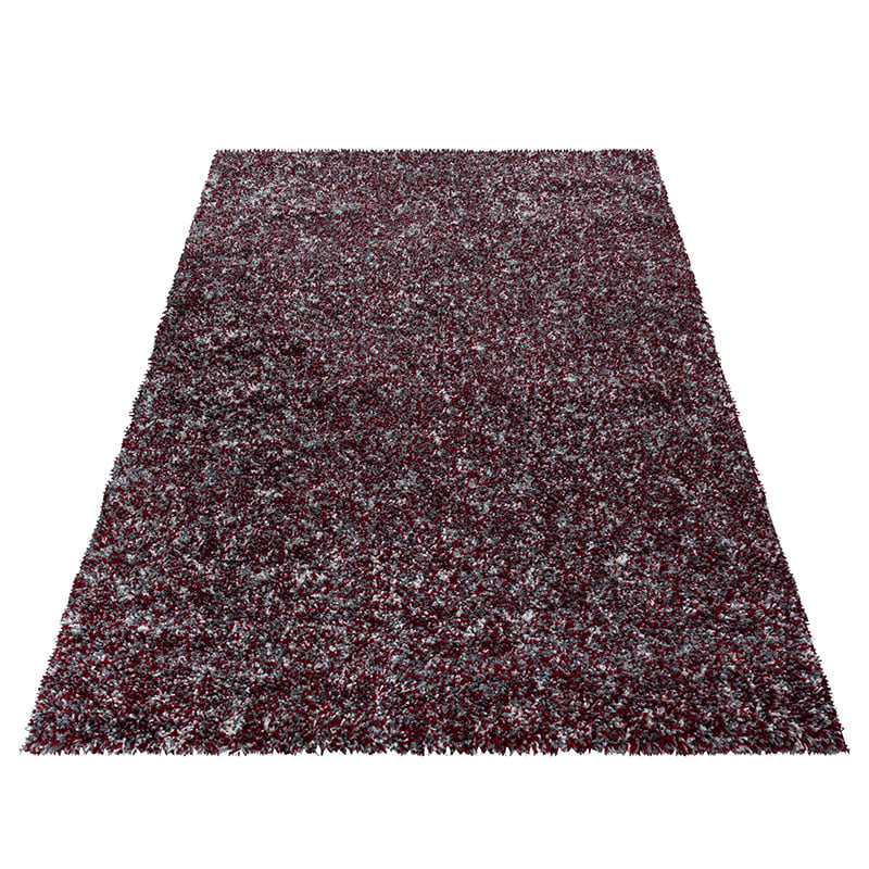 High-Pile Floor Rug - Enjoy Red