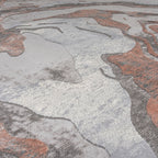Marble Floor Rug - Erio Marbled Grey/Pink
