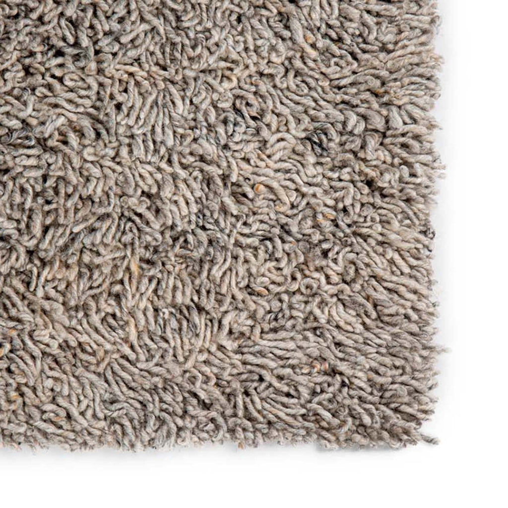 Wool floor rug made to measure - Berbero Lungo Light Grey 834