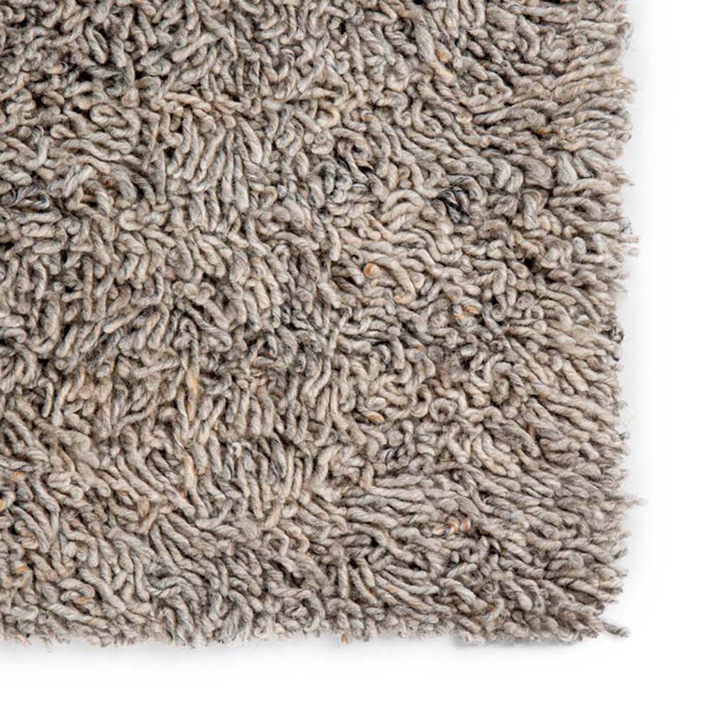 Wool floor rug made to measure - Berbero Lungo Light Grey 834