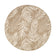 Round Outdoor Rug - Malta Leaves Natural