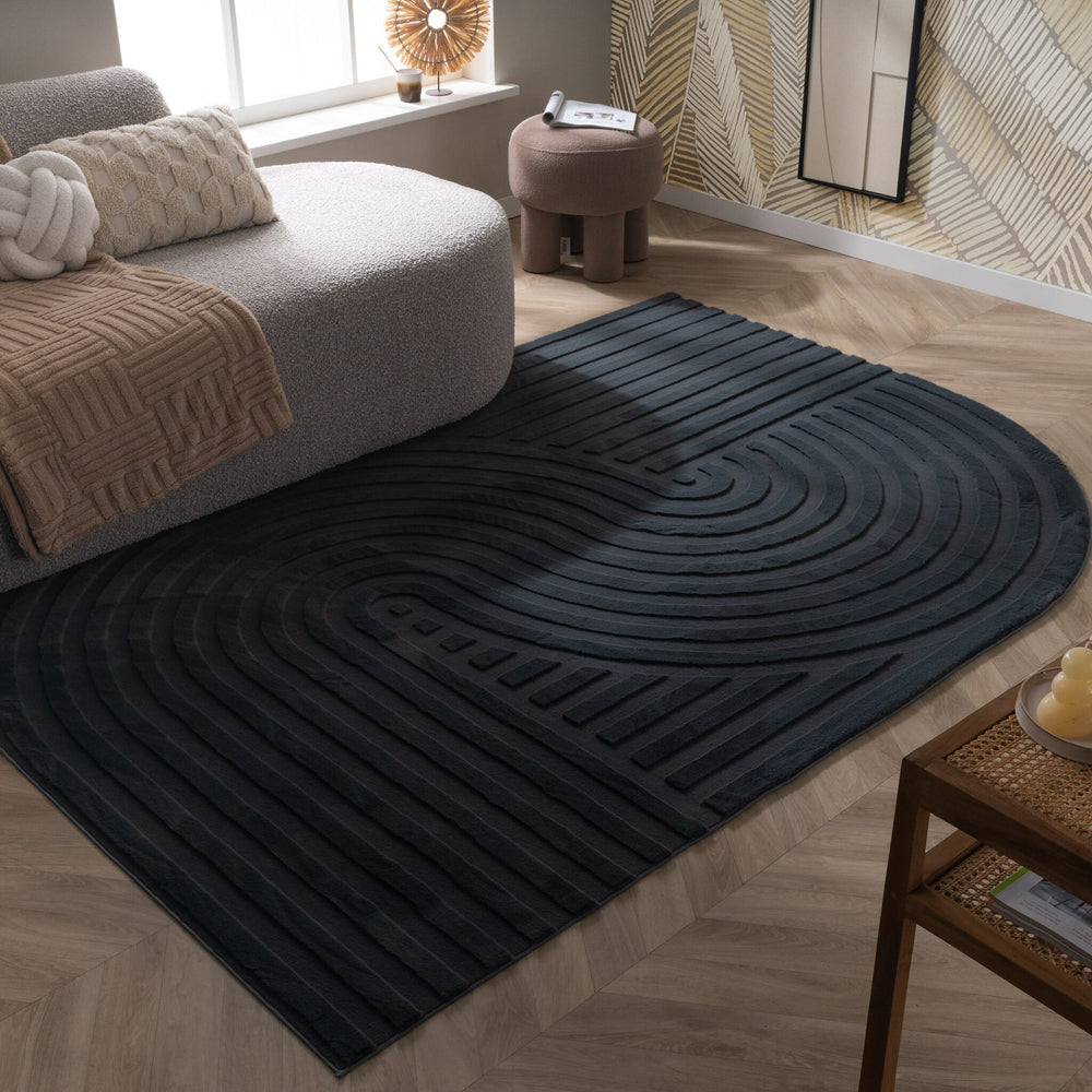 Irregular Rug - Flowy Wavy Anthracite