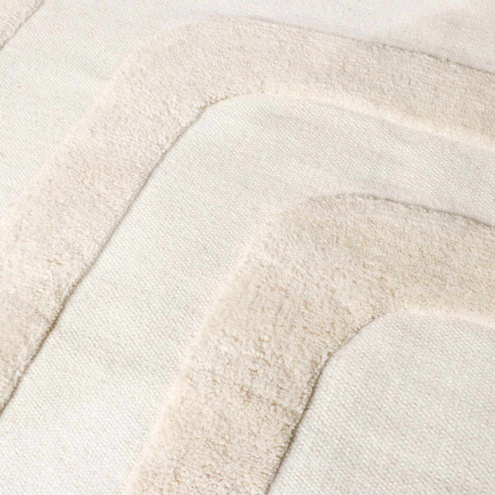 Wool Rug – Judith Lines Cream
