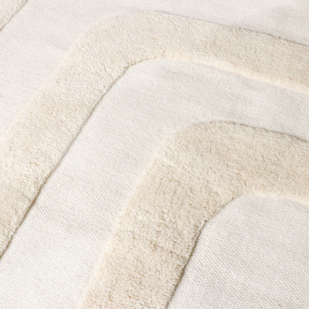 Wool Rug – Judith Lines Cream